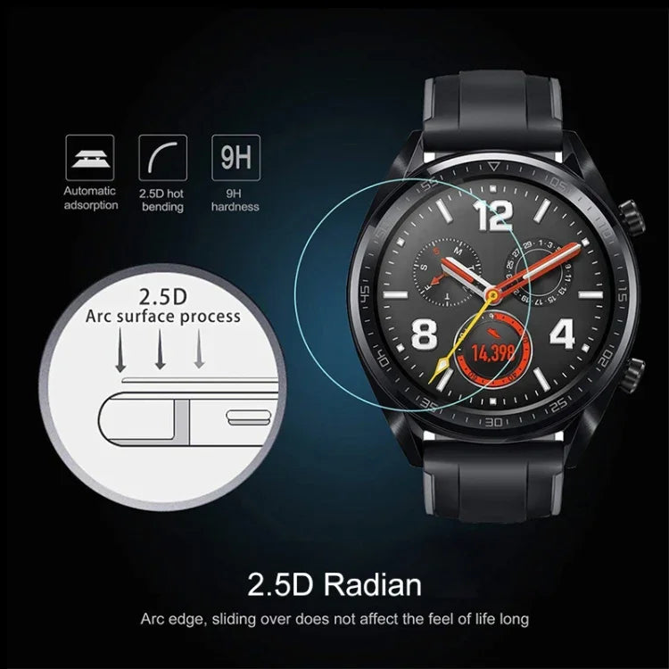 ฟิล์มกระจกนิรภัยเส้นผ่านศูนย์กลาง 22 มม. สำหรับ Samsung / LG / Sony / Huawei / Garmin, 22 มม.