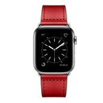 สายรัดนาฬิกาหนังสำหรับ Apple Watch Series, 7 45mm / 6&SE&5&4 44mm / 3&2&1 42mm, 7 41mm / 6&SE&5&4 40mm / 3&2&1 38mm