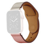 สายรัดนาฬิกาหนังสำหรับ Apple Watch Series, 7 45mm / 6&SE&5&4 44mm / 3&2&1 42mm, 7 41mm / 6&SE&5&4 40mm / 3&2&1 38mm
