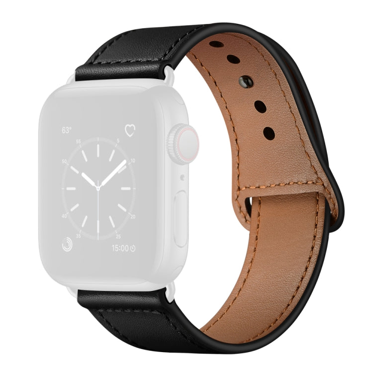สายรัดนาฬิกาหนังสำหรับ Apple Watch Series, 7 45mm / 6&SE&5&4 44mm / 3&2&1 42mm, 7 41mm / 6&SE&5&4 40mm / 3&2&1 38mm