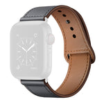 สายรัดนาฬิกาหนังสำหรับ Apple Watch Series, 7 45mm / 6&SE&5&4 44mm / 3&2&1 42mm, 7 41mm / 6&SE&5&4 40mm / 3&2&1 38mm