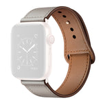สายรัดนาฬิกาหนังสำหรับ Apple Watch Series, 7 45mm / 6&SE&5&4 44mm / 3&2&1 42mm, 7 41mm / 6&SE&5&4 40mm / 3&2&1 38mm