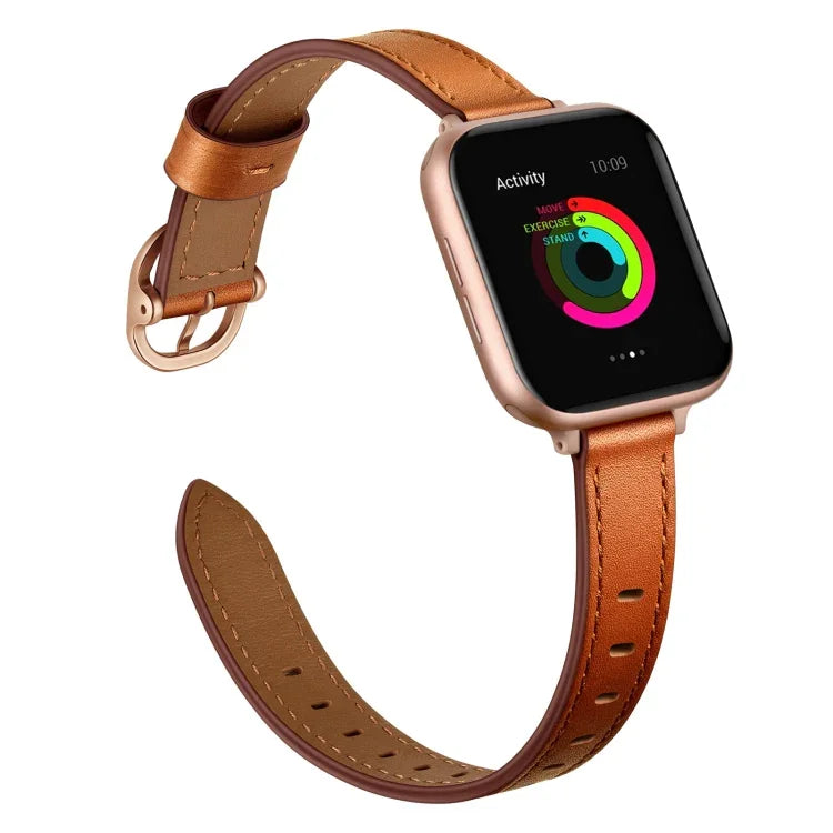 สายหนังขนาด 14mm สำหรับ Apple Watch Series, 7 41mm / 6&SE&5&4 40mm / 3&2&1 38mm, 7 45mm / 6&SE&5&4 44mm / 3&2&1 42mm