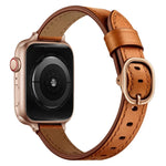 สายหนังขนาด 14mm สำหรับ Apple Watch Series, 7 41mm / 6&SE&5&4 40mm / 3&2&1 38mm, 7 45mm / 6&SE&5&4 44mm / 3&2&1 42mm