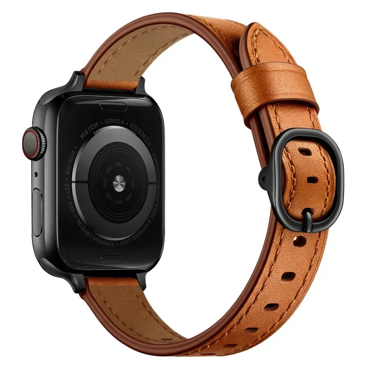 สายหนังขนาด 14mm สำหรับ Apple Watch Series, 7 41mm / 6&SE&5&4 40mm / 3&2&1 38mm, 7 45mm / 6&SE&5&4 44mm / 3&2&1 42mm