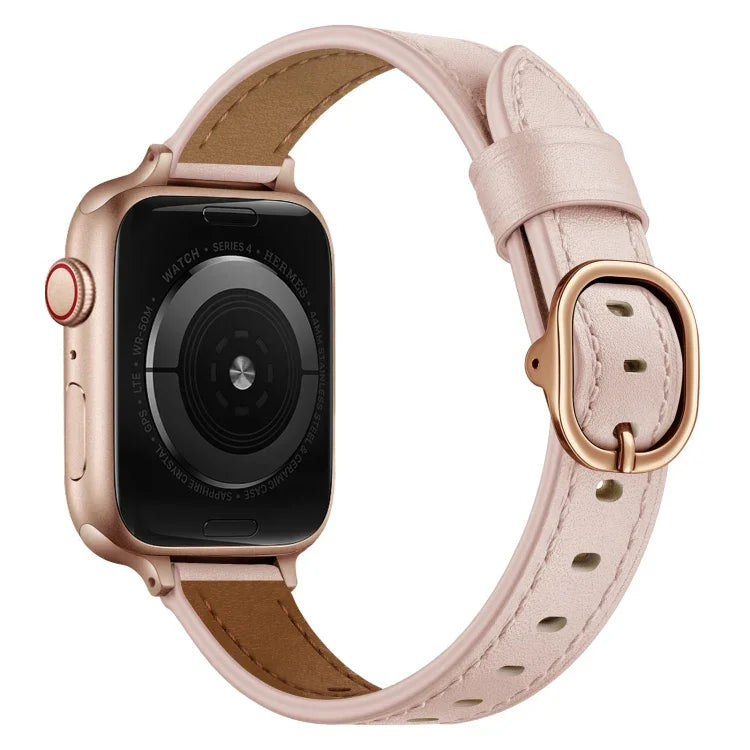 สายหนังขนาด 14mm สำหรับ Apple Watch Series, 7 41mm / 6&SE&5&4 40mm / 3&2&1 38mm, 7 45mm / 6&SE&5&4 44mm / 3&2&1 42mm