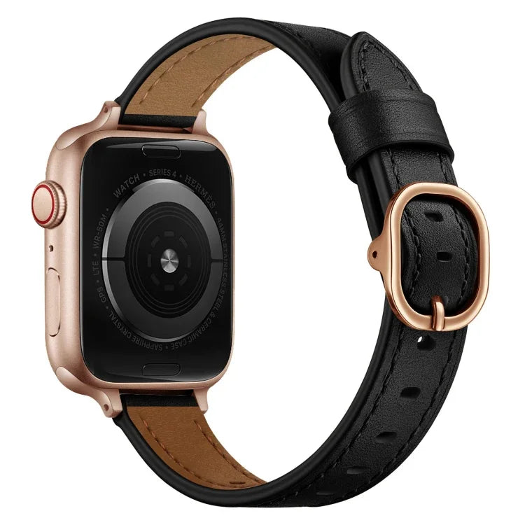 สายหนังขนาด 14mm สำหรับ Apple Watch Series, 7 41mm / 6&SE&5&4 40mm / 3&2&1 38mm, 7 45mm / 6&SE&5&4 44mm / 3&2&1 42mm