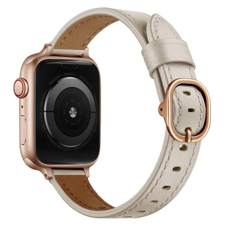 สายหนังขนาด 14mm สำหรับ Apple Watch Series, 7 41mm / 6&SE&5&4 40mm / 3&2&1 38mm, 7 45mm / 6&SE&5&4 44mm / 3&2&1 42mm
