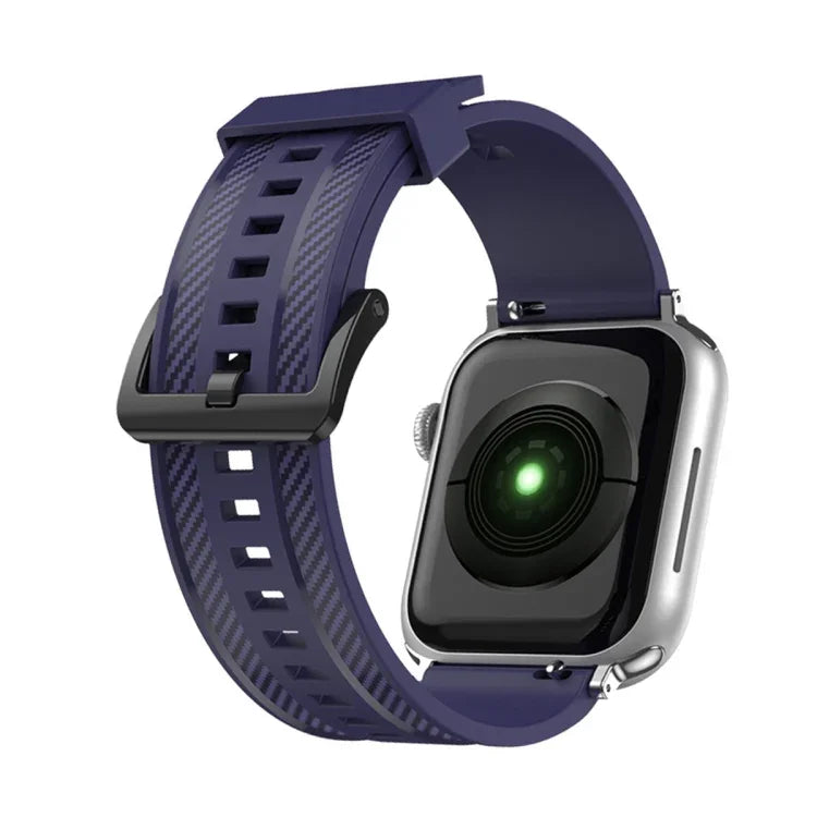 สายเปลี่ยนลายคาร์บอนไฟเบอร์สำหรับ Apple Watch Series, 7 41mm / 6&SE&5&4 40mm / 3&2&1 38mm, 7 45mm / 6&SE&5&4 44mm / 3&2&1 42mm