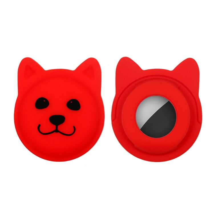 Cute Cartoon Pet Collar Anti-lost Tracker Silicone Case For AirTag 2nd Gen / AirTag 1st Gen, Serious Face, Naughty Smiley, Hanhan Smile, Naughty Smile