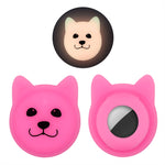Cute Cartoon Pet Collar Anti-lost Tracker Silicone Case For AirTag 2nd Gen / AirTag 1st Gen, Serious Face, Naughty Smiley, Hanhan Smile, Naughty Smile