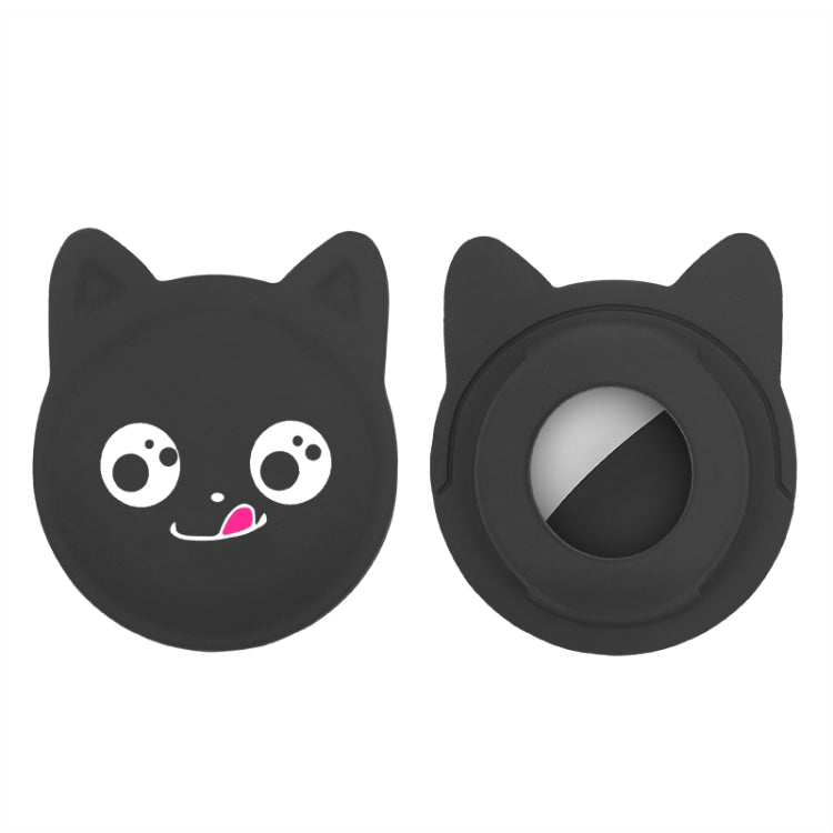 Cute Cartoon Pet Collar Anti-lost Tracker Silicone Case For AirTag 2nd Gen / AirTag 1st Gen, Serious Face, Naughty Smiley, Hanhan Smile, Naughty Smile