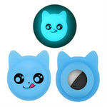 Cute Cartoon Pet Collar Anti-lost Tracker Silicone Case For AirTag 2nd Gen / AirTag 1st Gen, Serious Face, Naughty Smiley, Hanhan Smile, Naughty Smile
