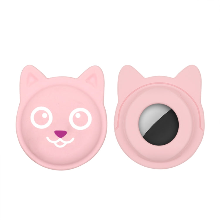 Cute Cartoon Pet Collar Anti-lost Tracker Silicone Case For AirTag 2nd Gen / AirTag 1st Gen, Serious Face, Naughty Smiley, Hanhan Smile, Naughty Smile