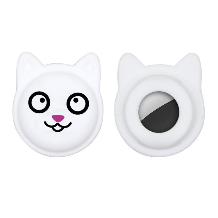 Cute Cartoon Pet Collar Anti-lost Tracker Silicone Case For AirTag 2nd Gen / AirTag 1st Gen, Serious Face, Naughty Smiley, Hanhan Smile, Naughty Smile
