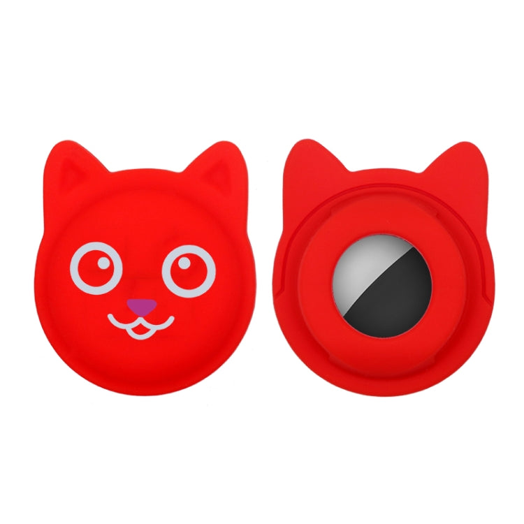 Cute Cartoon Pet Collar Anti-lost Tracker Silicone Case For AirTag 2nd Gen / AirTag 1st Gen, Serious Face, Naughty Smiley, Hanhan Smile, Naughty Smile