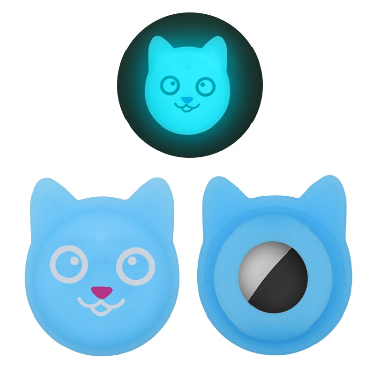 Cute Cartoon Pet Collar Anti-lost Tracker Silicone Case For AirTag 2nd Gen / AirTag 1st Gen, Serious Face, Naughty Smiley, Hanhan Smile, Naughty Smile