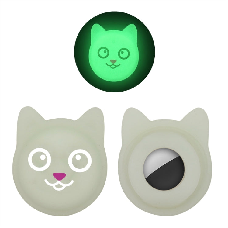 Cute Cartoon Pet Collar Anti-lost Tracker Silicone Case For AirTag 2nd Gen / AirTag 1st Gen, Serious Face, Naughty Smiley, Hanhan Smile, Naughty Smile