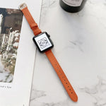 สายลดความหนาลายลิทชี่สำหรับ Apple Watch Series, 7 41mm / 6&SE&5&4 40mm / 3&2&1 38mm, 7 45mm / 6&SE&5&4 44mm / 3&2&1 42mm