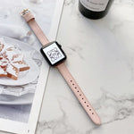 สายลดความหนาลายลิทชี่สำหรับ Apple Watch Series, 7 41mm / 6&SE&5&4 40mm / 3&2&1 38mm, 7 45mm / 6&SE&5&4 44mm / 3&2&1 42mm