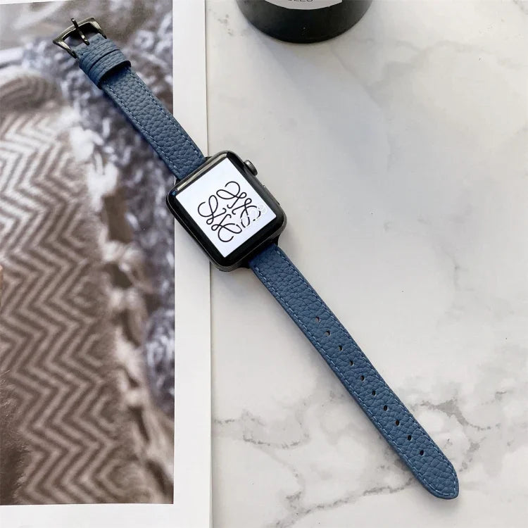 สายลดความหนาลายลิทชี่สำหรับ Apple Watch Series, 7 41mm / 6&SE&5&4 40mm / 3&2&1 38mm, 7 45mm / 6&SE&5&4 44mm / 3&2&1 42mm
