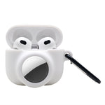 เคสซิลิโคนกันกระแทกแบบเต็มรูปแบบ 2 in 1 สำหรับ AirPods 3 / AirTag รุ่นที่ 2 / รุ่นที่ 1 สำหรับ AirPods 3 / AirTag