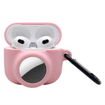 เคสซิลิโคนกันกระแทกแบบเต็มรูปแบบ 2 in 1 สำหรับ AirPods 3 / AirTag รุ่นที่ 2 / รุ่นที่ 1 สำหรับ AirPods 3 / AirTag