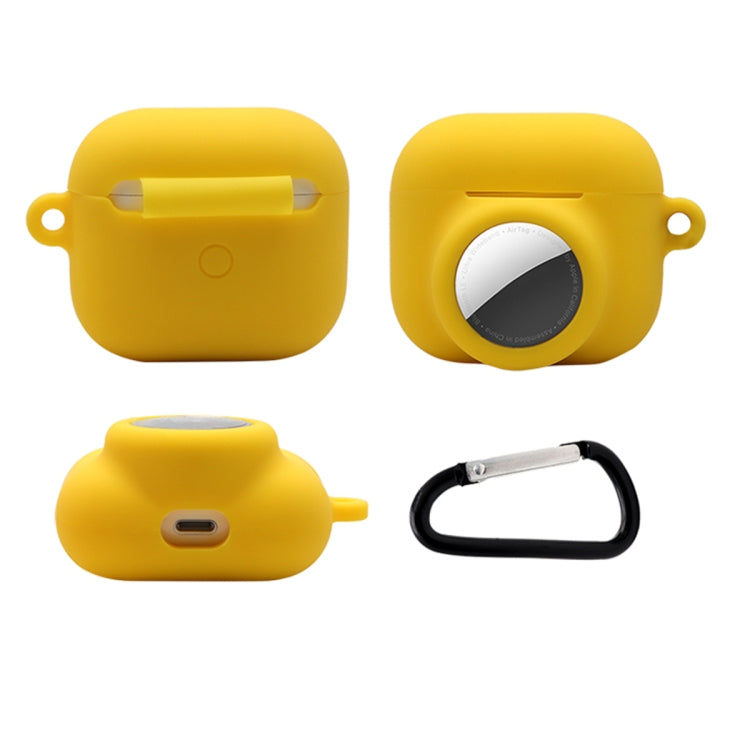เคสซิลิโคนกันกระแทกแบบเต็มรูปแบบ 2 in 1 สำหรับ AirPods 3 / AirTag รุ่นที่ 2 / รุ่นที่ 1 สำหรับ AirPods 3 / AirTag