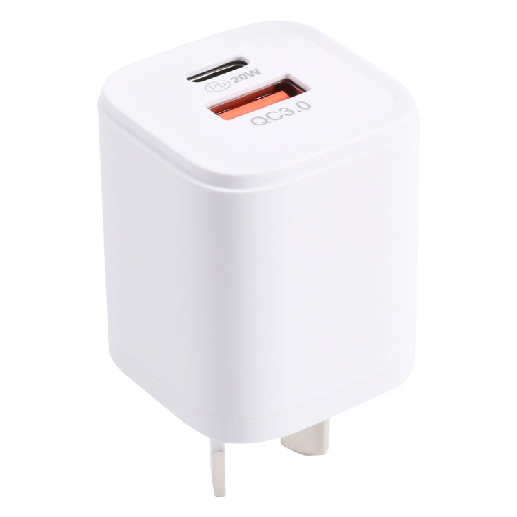 20WACB ที่ชาร์จเร็ว 20W QC3.0 + PD, ปลั๊ก AU, ปลั๊ก EU, ปลั๊ก US
