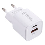 20WACB ที่ชาร์จเร็ว 20W QC3.0 + PD, ปลั๊ก AU, ปลั๊ก EU, ปลั๊ก US