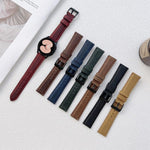 สายรัดนาฬิกาหนังลายม้าบ้าแบบด้าน ขนาด 20 มม., 22 มม.