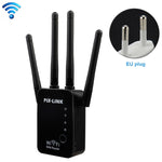 เราเตอร์ WiFi อัจฉริยะไร้สายพร้อมรีพีตเตอร์และเสาอากาศ WiFi 4 ต้น, ปลั๊ก EU สีดำ, ปลั๊ก EU สีขาว, ปลั๊ก UK สีดำ, ปลั๊ก UK สีขาว, ปลั๊ก US สีดำ, ปลั๊ก US สีขาว