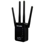 เราเตอร์ WiFi อัจฉริยะไร้สายพร้อมรีพีตเตอร์และเสาอากาศ WiFi 4 ต้น, ปลั๊ก EU สีดำ, ปลั๊ก EU สีขาว, ปลั๊ก UK สีดำ, ปลั๊ก UK สีขาว, ปลั๊ก US สีดำ, ปลั๊ก US สีขาว