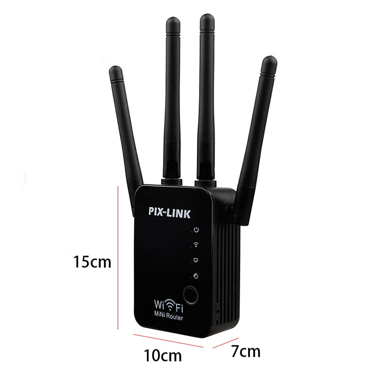 เราเตอร์ WiFi อัจฉริยะไร้สายพร้อมรีพีตเตอร์และเสาอากาศ WiFi 4 ต้น, ปลั๊ก EU สีดำ, ปลั๊ก EU สีขาว, ปลั๊ก UK สีดำ, ปลั๊ก UK สีขาว, ปลั๊ก US สีดำ, ปลั๊ก US สีขาว