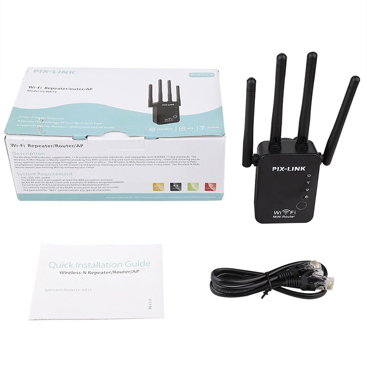 เราเตอร์ WiFi อัจฉริยะไร้สายพร้อมรีพีตเตอร์และเสาอากาศ WiFi 4 ต้น, ปลั๊ก EU สีดำ, ปลั๊ก EU สีขาว, ปลั๊ก UK สีดำ, ปลั๊ก UK สีขาว, ปลั๊ก US สีดำ, ปลั๊ก US สีขาว