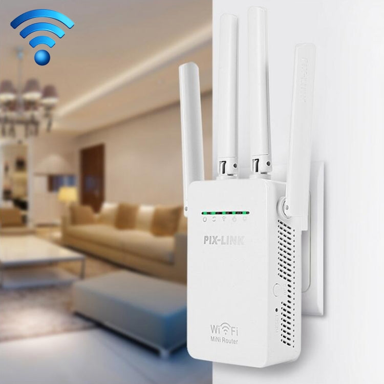 เราเตอร์ WiFi อัจฉริยะไร้สายพร้อมรีพีตเตอร์และเสาอากาศ WiFi 4 ต้น, ปลั๊ก EU สีดำ, ปลั๊ก EU สีขาว, ปลั๊ก UK สีดำ, ปลั๊ก UK สีขาว, ปลั๊ก US สีดำ, ปลั๊ก US สีขาว