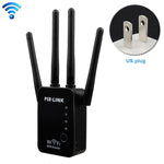 เราเตอร์ WiFi อัจฉริยะไร้สายพร้อมรีพีตเตอร์และเสาอากาศ WiFi 4 ต้น, ปลั๊ก EU สีดำ, ปลั๊ก EU สีขาว, ปลั๊ก UK สีดำ, ปลั๊ก UK สีขาว, ปลั๊ก US สีดำ, ปลั๊ก US สีขาว