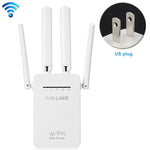 เราเตอร์ WiFi อัจฉริยะไร้สายพร้อมรีพีตเตอร์และเสาอากาศ WiFi 4 ต้น, ปลั๊ก EU สีดำ, ปลั๊ก EU สีขาว, ปลั๊ก UK สีดำ, ปลั๊ก UK สีขาว, ปลั๊ก US สีดำ, ปลั๊ก US สีขาว