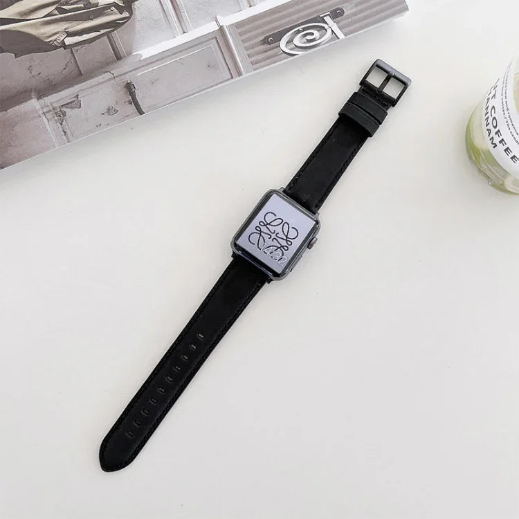 สายเปลี่ยนลายม้าบ้าแบบด้านสำหรับ Apple Watch Series, 7 45mm / 6&SE&5&4 44mm / 3&2&1 42mm, 7 41mm / 6&SE&5&4 40mm / 3&2&1 38mm