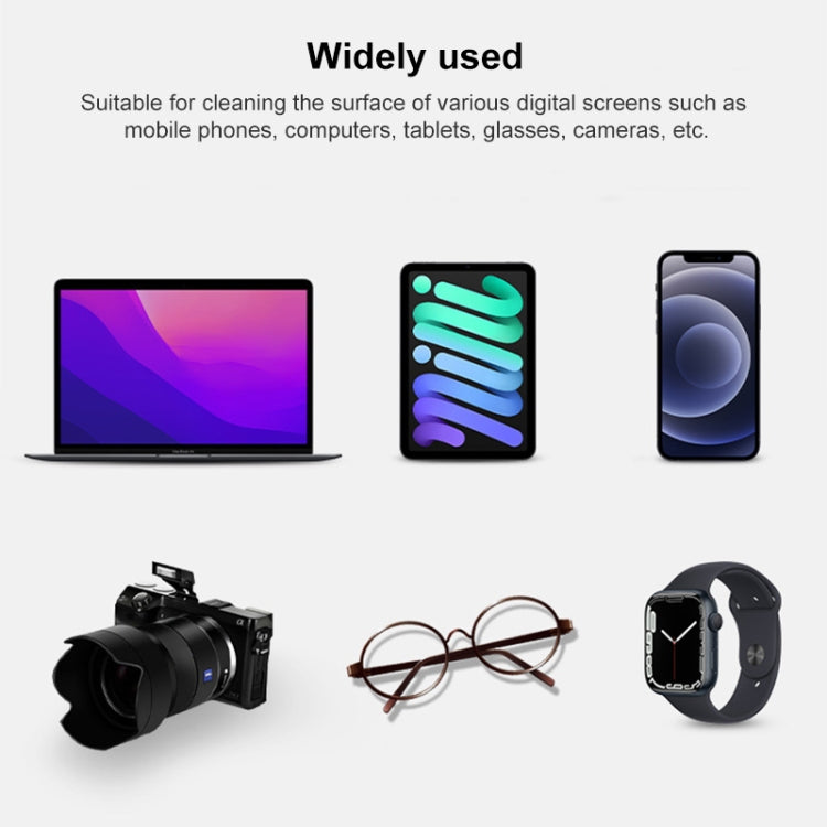 ผ้าเช็ดกระจกพื้นผิวนาโนเท็กซ์เจอร์สำหรับหน้าจอแสดงผล Apple
