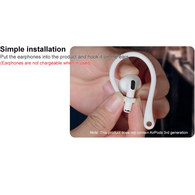 1 คู่ สายคล้องซิลิโคนกันหายสำหรับหูฟังไร้สาย imak หูเกี่ยว สำหรับ AirPods 3