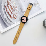 สายรัดนาฬิกาหนังสองด้าน สำหรับ Samsung Galaxy Watch4 40 มม. / 44 มม.