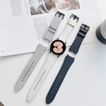 สายรัดนาฬิกาหนังสองด้าน สำหรับ Samsung Galaxy Watch4 40 มม. / 44 มม.