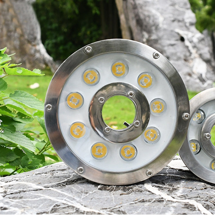 ไฟน้ำพุใต้น้ำวงแหวน LED อลูมิเนียมอัลลอยด์สำหรับภูมิทัศน์ กำลังไฟ 6W, 9W, 12W, 18W, 24W