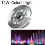 ไฟน้ำพุใต้น้ำวงแหวน LED สแตนเลสเปลี่ยนสีสันสำหรับภูมิทัศน์ กำลังไฟ 9W, 12W, 24W