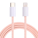 สายข้อมูล PD USB-C / Type-C เป็น 8 Pin ความยาวสาย 1 เมตร, 12W, 20W