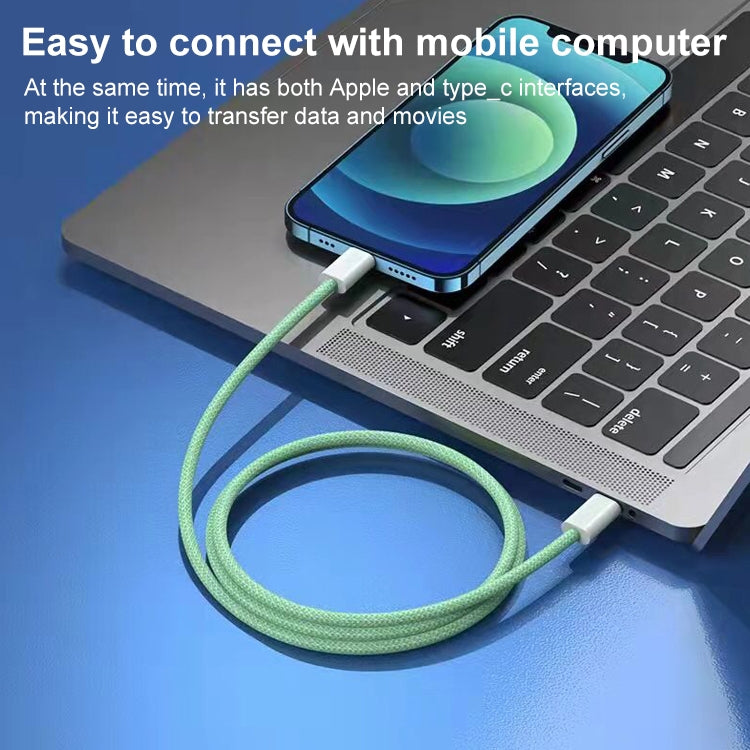 สายข้อมูล PD USB-C / Type-C เป็น 8 Pin ความยาวสาย 1 เมตร, 12W, 20W