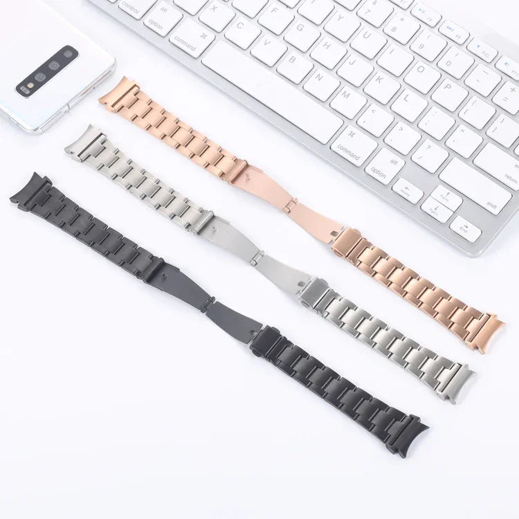 สายรัดนาฬิกาเหล็กขนาดเล็กสามเม็ด สำหรับ Samsung Galaxy Watch4 40 มม. / 44 มม.