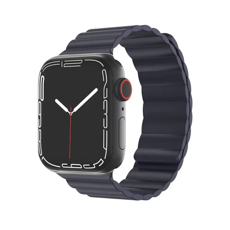 สายซิลิโคนเหลวแม่เหล็ก Mutural สำหรับ Apple Watch Series, 7 41มม. / 6&SE&5&4 40มม. / 3&2&1 38มม., 7 45มม. / 6&SE&5&4 44มม. / 3&2&1 42มม.