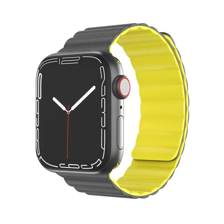 สายซิลิโคนเหลวแม่เหล็ก Mutural Moran Series สำหรับ Apple Watch Series, 7 41มม. / 6&SE&5&4 40มม. / 3&2&1 38มม., 7 45มม. / 6&SE&5&4 44มม. / 3&2&1 42มม.